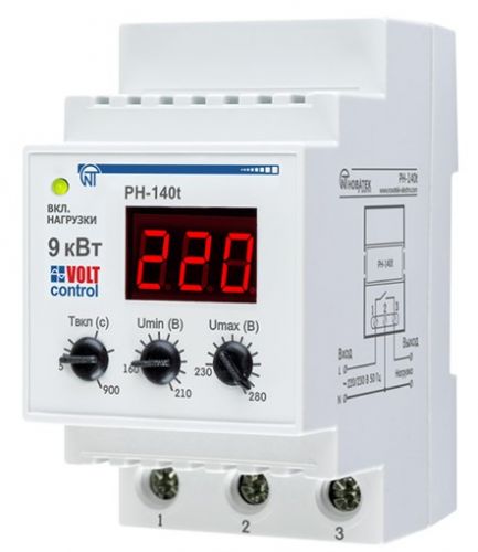 Реле напряжения Новатек Volt Control РН-140T - фото 1