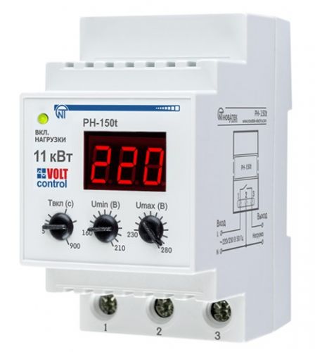 Реле напряжения Новатек Volt Control РН-150T - фото 1