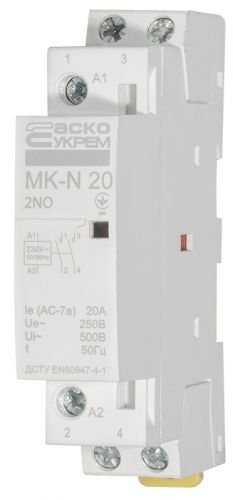 Модульний пускач Аско MK-N 2P 20A 2NO - фото 4