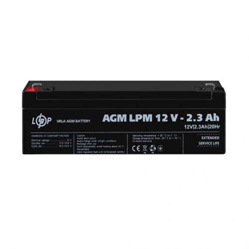 Акумуляторна батарея LogicPower LPM 12V 2.3Ah - фото 1