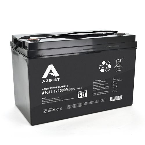 Акумуляторна батарея Azbist GEL AZGEL-121000M8 - фото 1