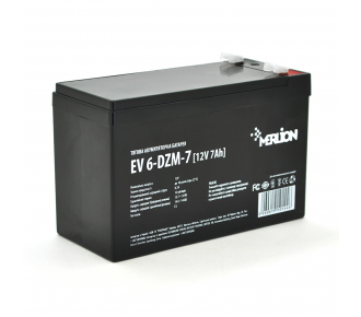 Аккумуляторная батарея тяговая MERLION EV 6-DZM-7, 12V 7Ah F2 (клемма) (10144)