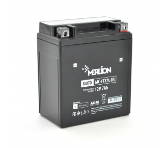 Аккумуляторная батарея MERLION MC-YTX7L-BS, Black Case, 12V 7.0 Ah (10726) Аккумуляторная батарея MERLION MC-YTX7L-BS, Black Case, 12V 7.0 Ah (10726)