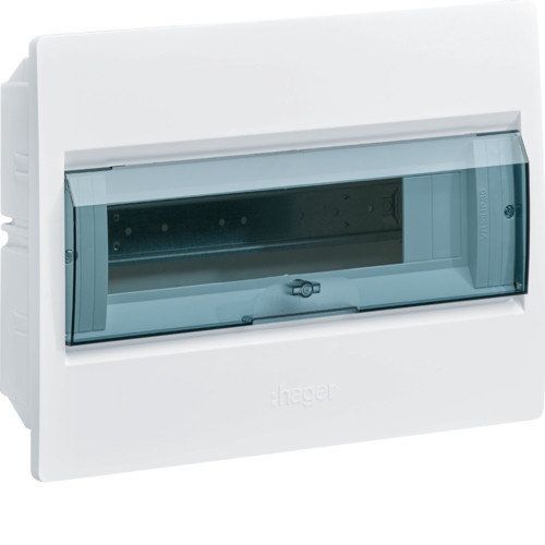 Корпус HAGER Cosmos VR118TD вбудовується 1х18 (чорна дверцята) - фото 1