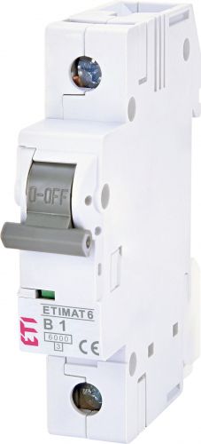 Автоматичний вимикач ETI ETIMAT 6 1p B 1A (2111509) - фото 1