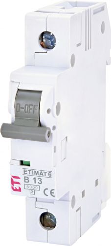 Автоматический выключатель ETI ETIMAT 6 1p B 13A (2111515) - фото 1