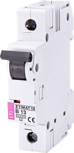 Автоматический выключатель ETI ETIMAT 10 1p B 13А (2121715) - фото 1