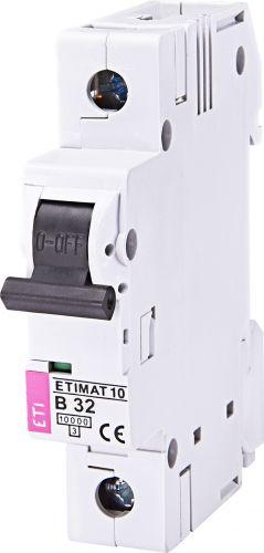 Автоматический выключатель ETI ETIMAT 10 1p B 32А (2121719) - фото 1