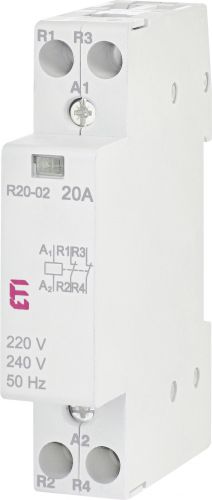 Контактор модульний ETI R 20-02 230V AC (2461230) - фото 1