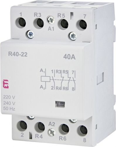Контактор модульний ETI R 40-22 230V AC (2463430) - фото 1