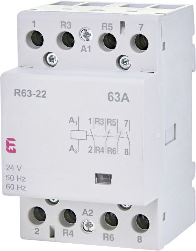 Контактор модульний ETI R 63-22 24V AC (2463471) - фото 1