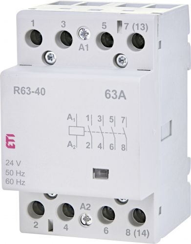 Контактор модульний ETI R 63-40 24V AC (2463451) - фото 1