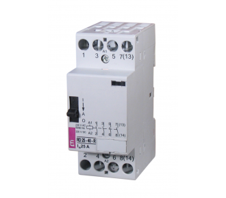 Контактор модульный ETI RD-R 25-04 24V AC/DC (ручн.управл.) (2464067)