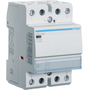 Контактор Hager ESC240 40A, 2НО, 230В