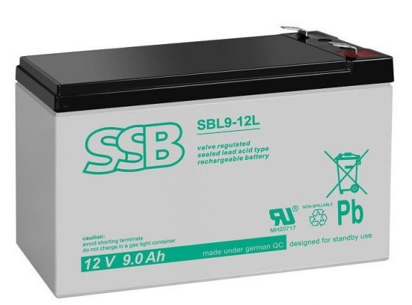Акумуляторна батарея SSB AGM 12V 9Ah (SBL9-12L) - фото 1