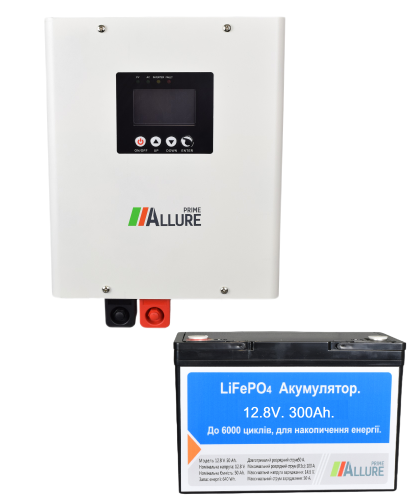 Система безперебійного живлення ALLURE Prime HX 600W (12V) AP12-300 (300Аг / 3810Вт/год) - фото 1