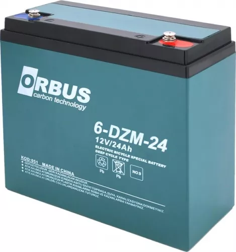 Акумуляторна батарея ORBUS 6-DZM-24 1224 12V24AH - фото 1