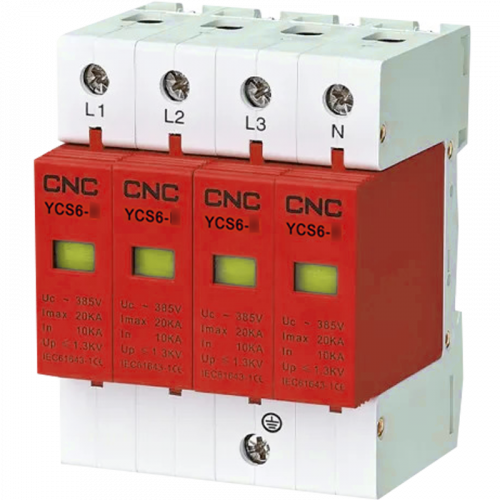 Обмежувач імпульсної перенапруги CNC YCS6-С 1500В DС 4Р 3Р+N (Б00038406) - фото 1
