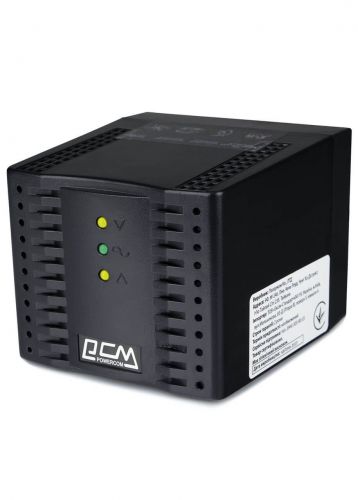Стабилизатор напряжения Powercom TCA-3000 Black 4*Schuko - фото 3