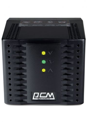 Стабилизатор напряжения Powercom TCA-3000 Black 4*Schuko - фото 1