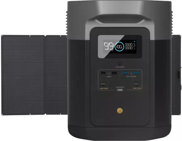Портативна зарядна станція EcoFlow DELTA Max (2000) + 400W Solar Panel - фото 1