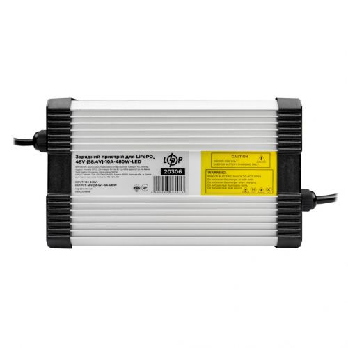 Зарядное устройство для аккумуляторов LogicPower LiFePO4 48V (58.4V)-10A-480W-LED - фото 1