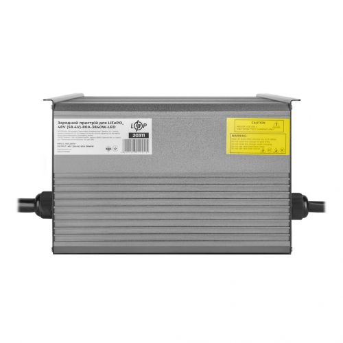 Зарядний пристрій для акумуляторів LogicPower LiFePO4 48V (58.4V)-80A-3840W-LED - фото 1