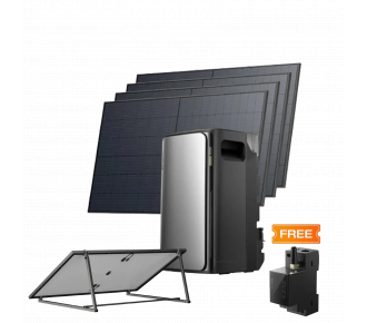 Комплект EcoFlow STREAM ULTRA/Solar Panel 4*400/Регулируемый кронштейн для солнечных панелей/Умный счетчик Smart Meter
