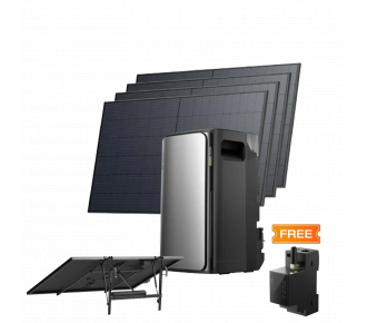Комплект EcoFlow STREAM ULTRA/Solar Panel 4*400/Солнечный трекер EcoFlow Single Axis Solar Tracker/Умный счетчик Smart Meter