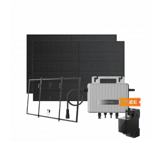 Комплект EcoFlow STREAM Microinverter/2*400W Rigid Solar Panel Combo/Умный счетчик Smart Meter/Система креплений для солнечных панелей Balcony Hook Kit