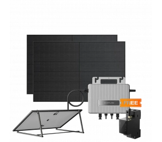 Комплект EcoFlow STREAM Microinverter/2*400W Rigid Solar Panel Combo/Умный счетчик Smart Meter/Регулируемый кронштейн для крепления солнечных панелей Ecoflow