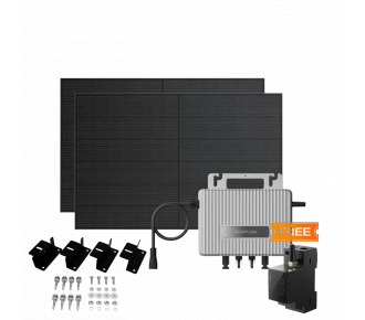 Комплект EcoFlow STREAM Microinverter/2*400W Rigid Solar Panel Combo/Умный счетчик Smart Meter/Система креплений EcoFlow Rigid Solar Panel Mounting Feet