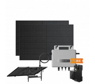 Комплект EcoFlow STREAM Microinverter/2*400W Rigid Solar Panel Combo/Умный счетчик Smart Meter/Автоматический солнечный трекер EcoFlow Single Axis Solar Tracker