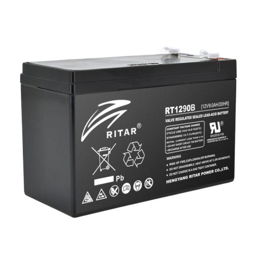 Аккумуляторная батарея RITAR RT1290B, 12V 9.0Ah (08222) - фото 1