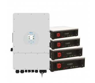 Система бесперебойного питания DEYE SUN-12K-SG04LP3-EU-4DY20.48K-LFP-W 12000W 20.48kWh 4BAT LiFePO4