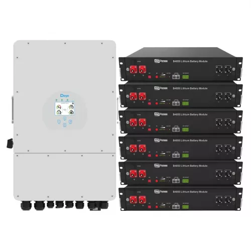 Система бесперебойного питания Deye SUN-6K-SG03LP1-EU-6DY14.4K-LFP 6kW 14.4kWh 6BAT LiFePO4 - фото 1
