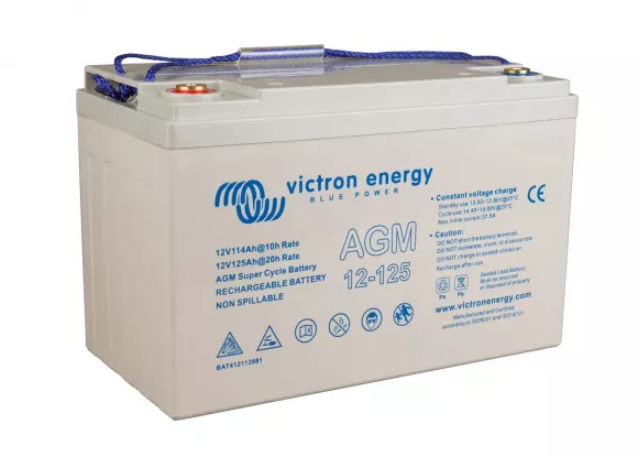 Акумуляторна батарея Victron Energy 12V/125Ah AGM Super Cycle (M8) (BAT412112081) - фото 4