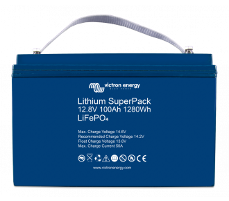 Аккумуляторная батарея Victron Energy LiFePO4 Lithium SuperPack 12,8V/100Ah (M8) (BAT512110710)